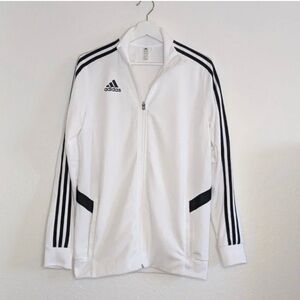 Adidas Men's White and Black Track Jacket
